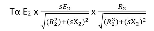 Torque equation of the induction motor