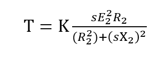 Torque equation of the induction motor