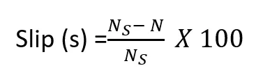 Slip Formula for induction motor