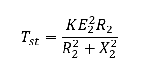 Starting Torque equation of motor