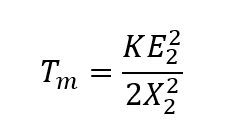 Maximum torque equation of motor