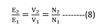 voltage ratio of transformer no load condition